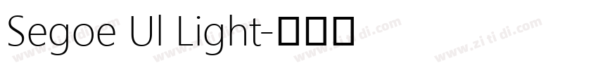 Segoe Ul Light字体转换